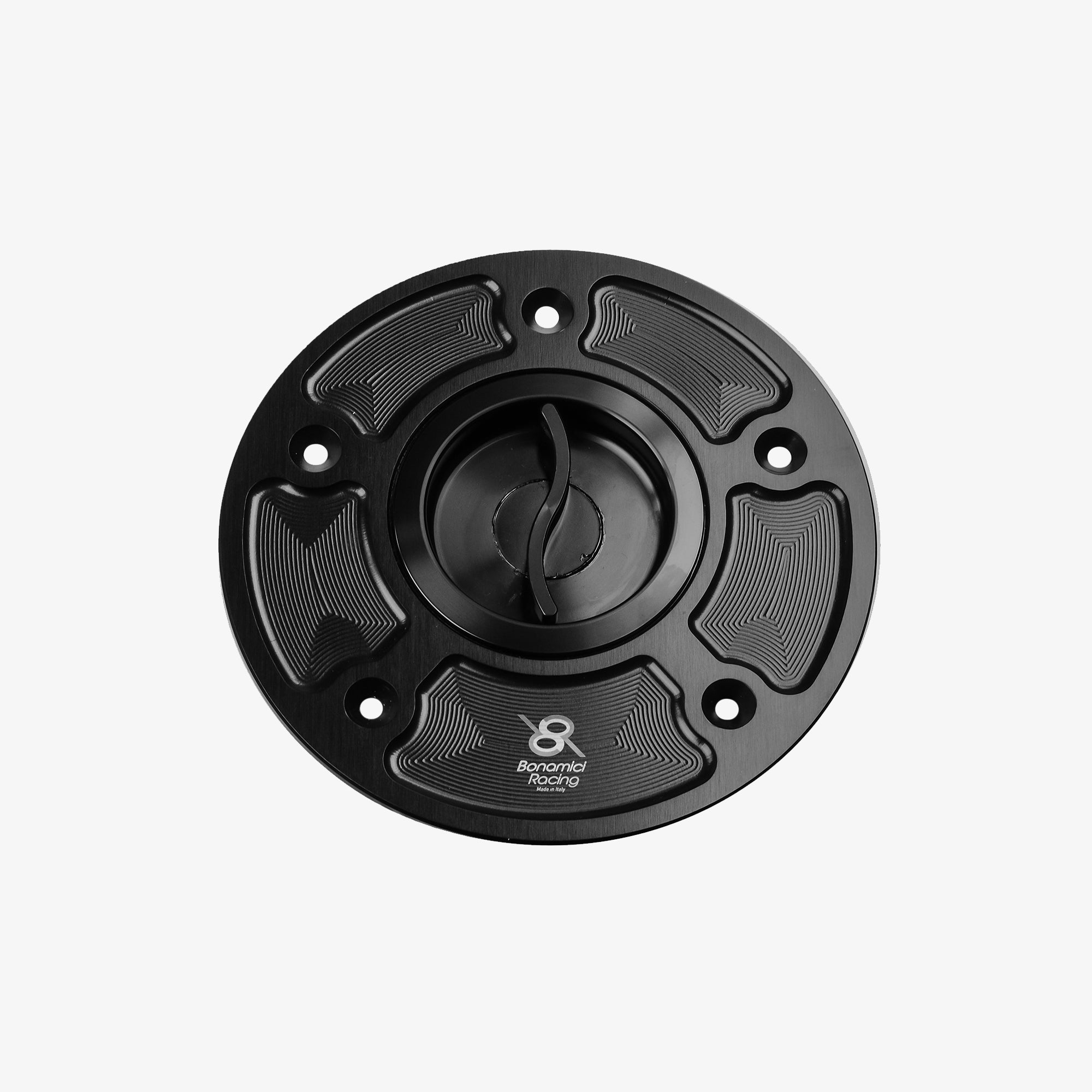 Bonamici Racing Aluminium Tankdeckel für Yamaha alle Modelle - SCHWARZ