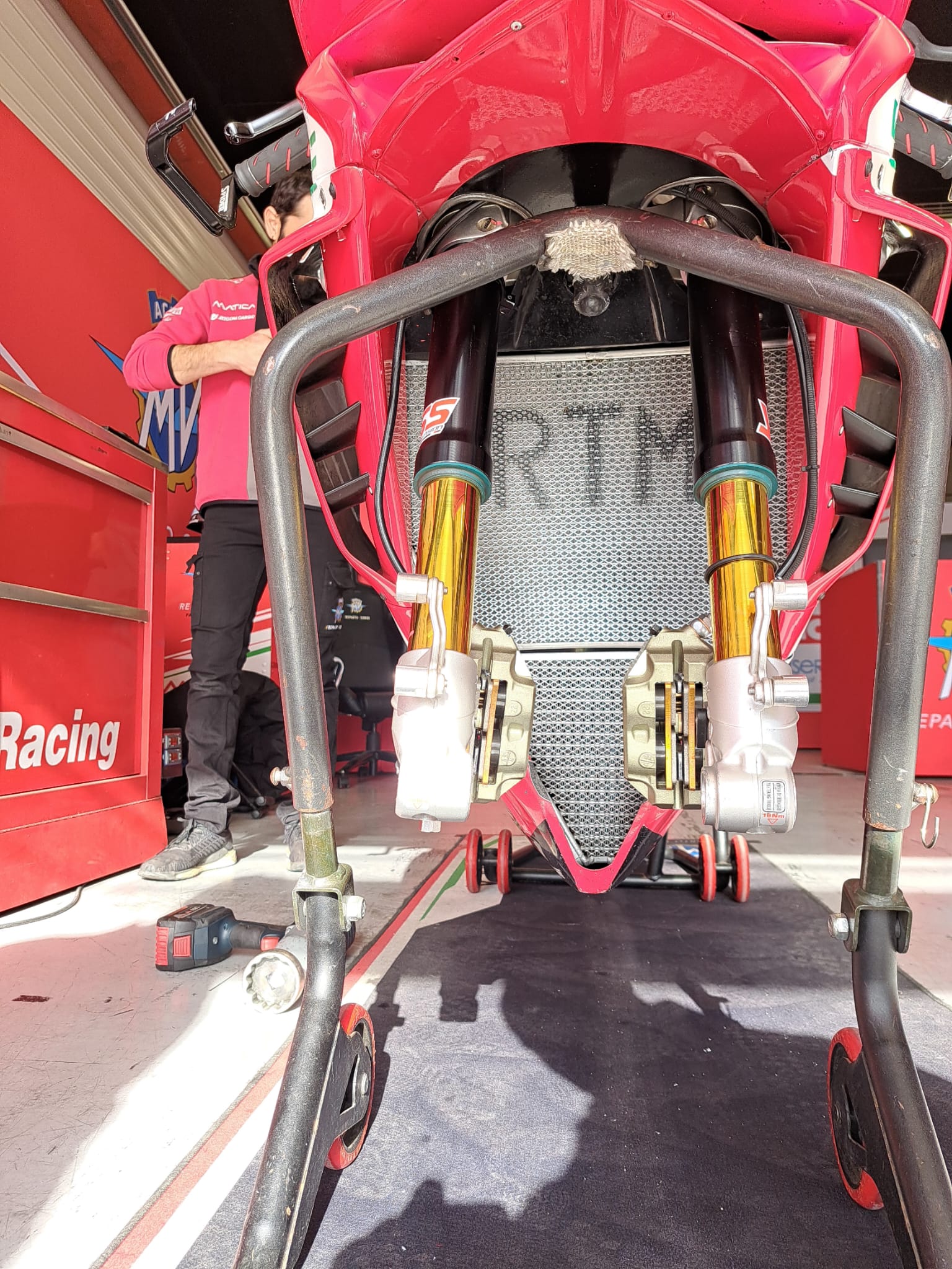 RTM Imola Kühler MV Agusta F3 800RR WorldSBK Reparto Corse nahaufnahme