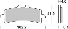 Brake pad SBS 901DS-1 (set per disc) poisonous bite