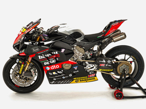 ducati panigale v4 v4s v4r 2022-2024 barni racing bike mit plasticbike rennverkleidung