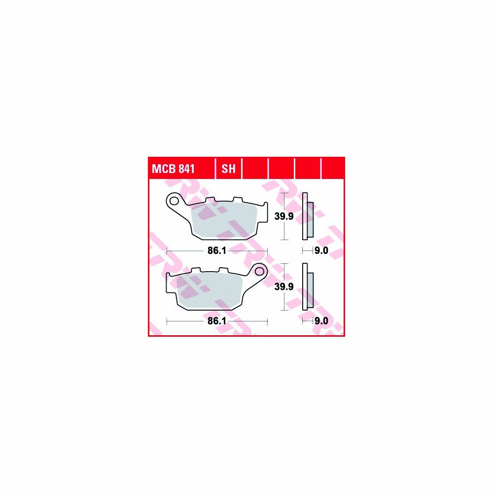 ZESTAW KLOCKÓW HAMULCOWYCH TRW LUCAS ALLROUND MCB841