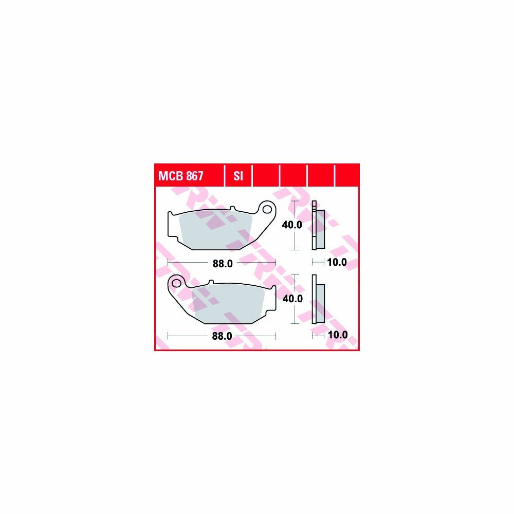 ZESTAW KLOCKÓW HAMULCOWYCH TRW LUCAS ALLROUND MCB867
