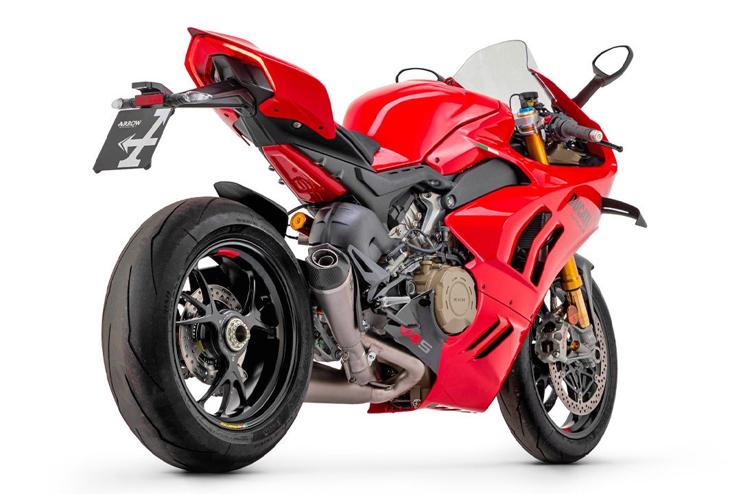 ARROW EXHAUST WORKS TITANIUM Z NIERDZEWNĄ RURĄ POŚREDNIĄ DO DUCATI PANIGALE V4 I STREETFIGHTER V4