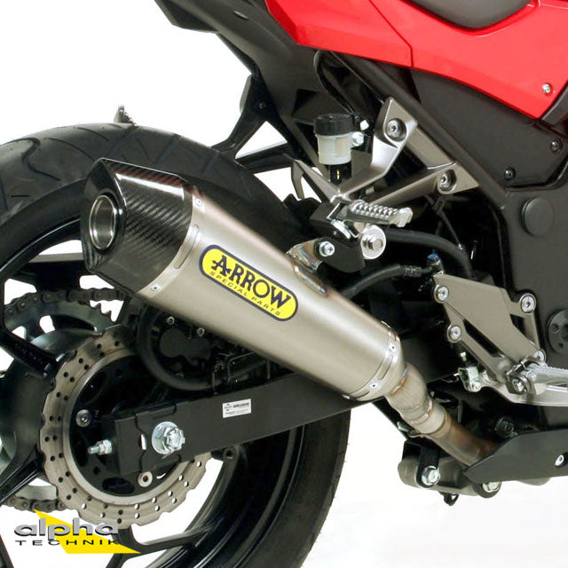 WYDECH ARROW X-KONE DO KAWASAKI NINJA 250 / NINJA 300 / Z300 2013-2016, STAL NIERDZEWNA