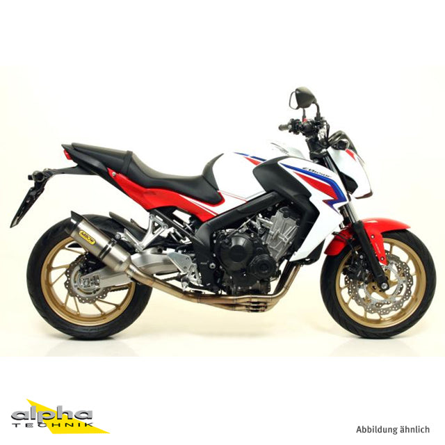 TŁUMIK ARROW STREET THUNDER DO HONDY CBR650F 2014-, ALUMINIOWY Z KOŃCÓWKĄ Z WĘGLA (TYLKO Z KOLEKTOREM ARROW)