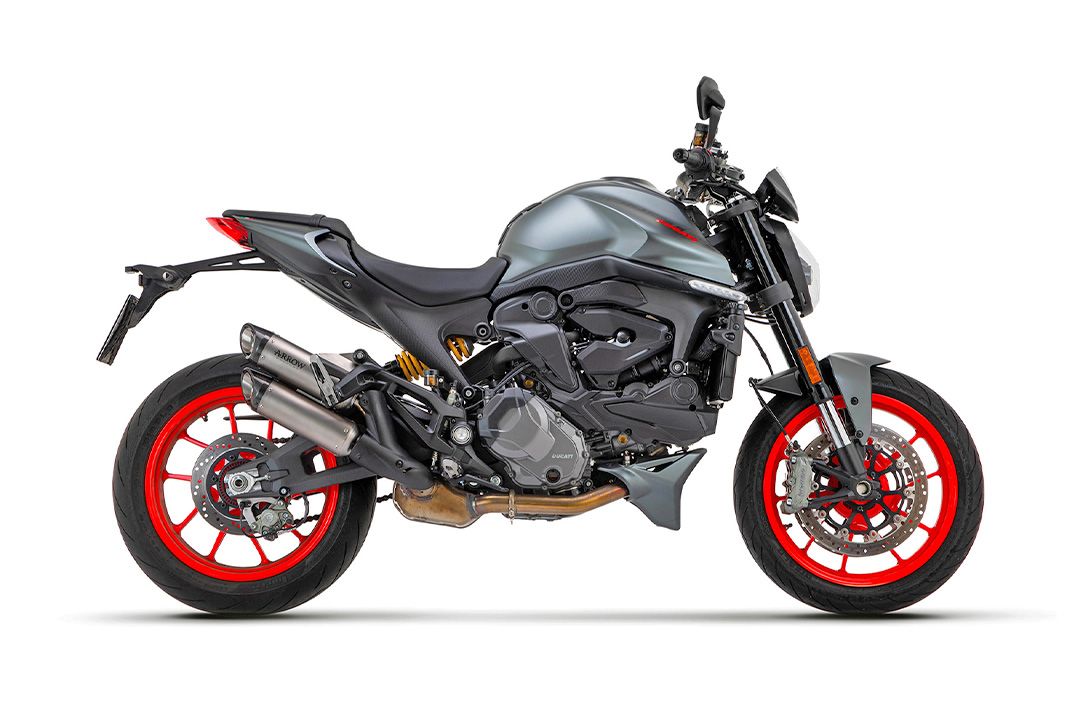 TŁUMIK ARROW OKRĄGŁY-SIL TYTANOWY DO DUCATI MONSTER / MONSTER+ OD ROKU MODELOWEGO 2021-