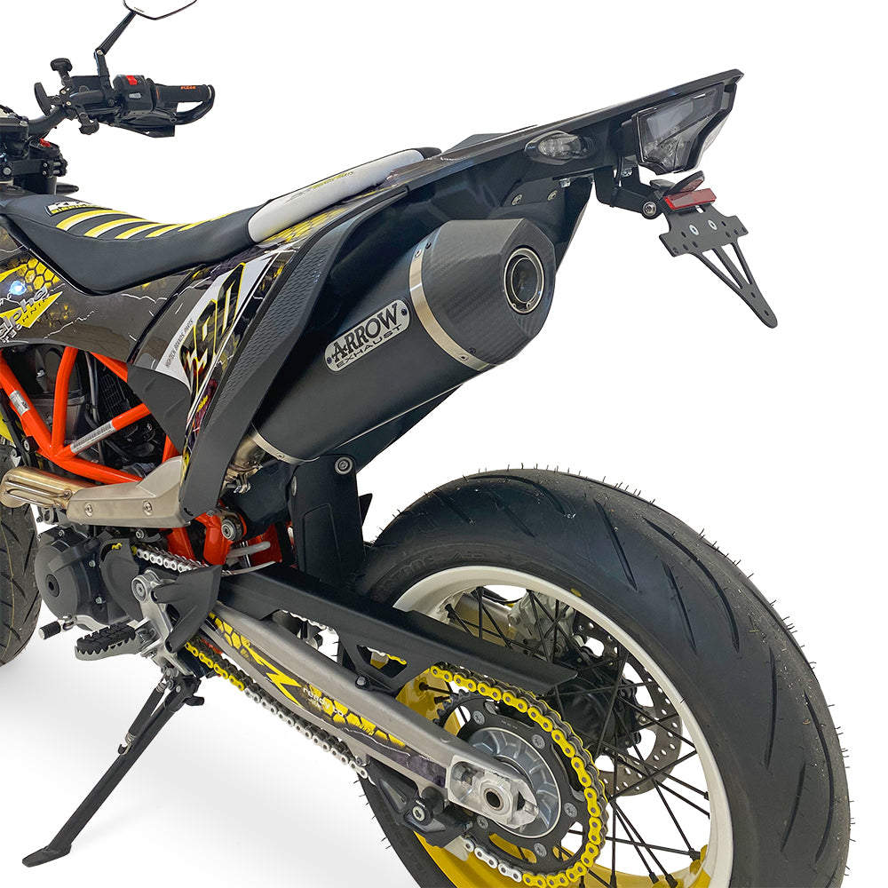 TŁUMIK ARROW RACE-TECH DO KTM 690 SMC R / ENDURO R OD 2019 I OD 2021- WYKONANY Z ALUMINIUM, CZARNY
