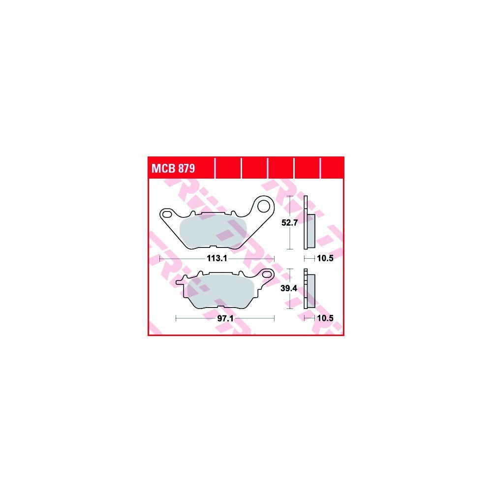TRW LUCAS BREMSBELAGSATZ ALLROUND MCB879