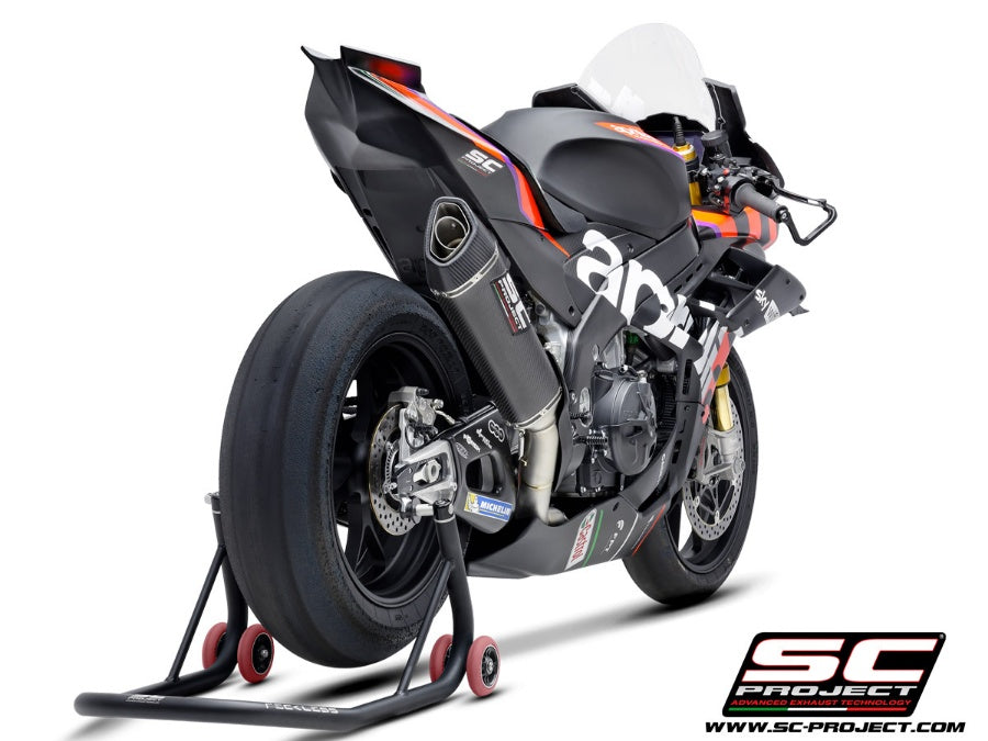 SC-Project 4-2-1 Titan-Auspuffanlage, mit Conico 70s Edelstahl Schalldämpfer (250 mm) Für Aprilia RSV4 1100 Factory Ab 2021