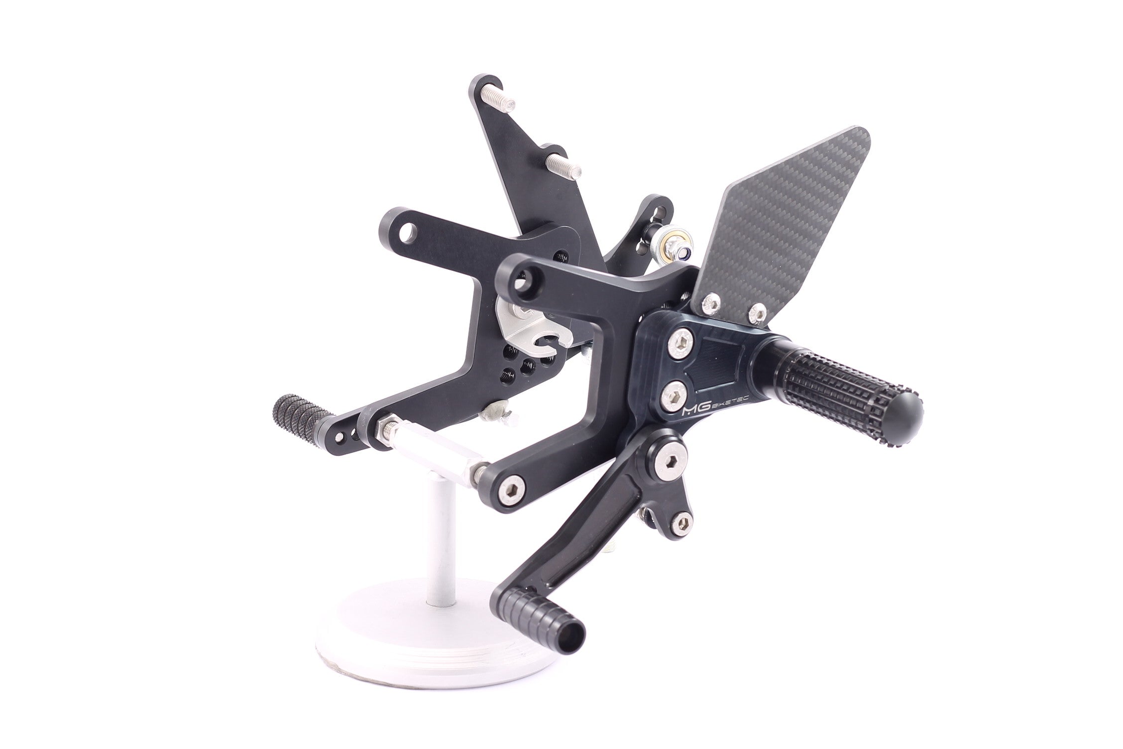 MG Biketec Fußrastenanlage Kawasaki ZX-6R 2009 - 2016 & ZX-6R 636 2013 - 2020 seitlich