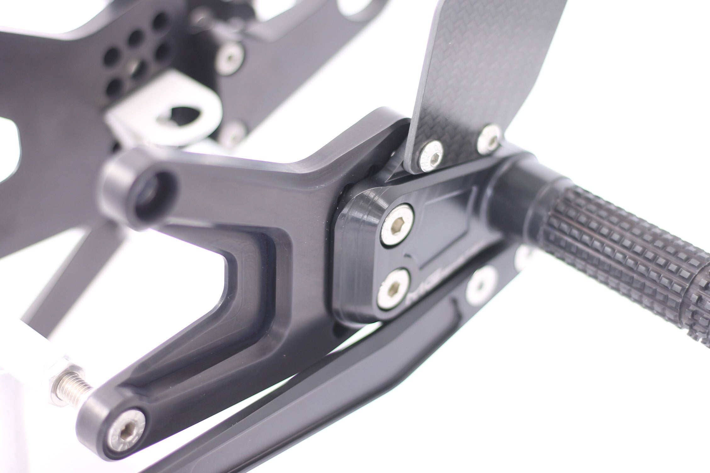 MG Biketec footrest system with ABE for Triumph Street Triple 765 RS / Moto2 2017 - 2022