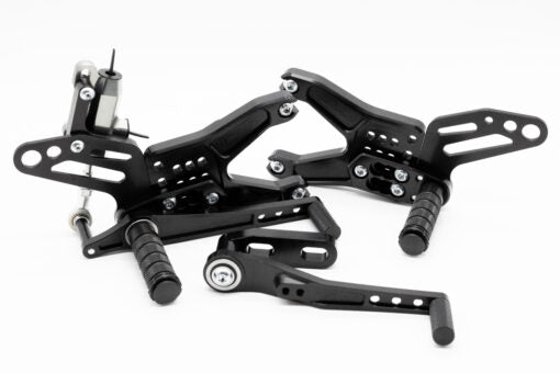 Racing Fußrastenanlage BMW S1000RR K46 (2012-2018) schwarz eloxiert
