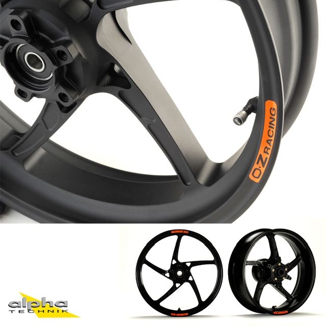 OZ Piega Aluminium Satz schwarz matt eloxiert für Honda CBR600RR, PC40, 2007-2018 & PC69 2024-