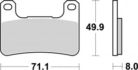 brake pad SBS 806DC (set per disc)