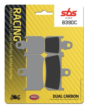 Brake pad SBS 839DC (set per disc) for Yamaha R1 RN19 &amp; RN22