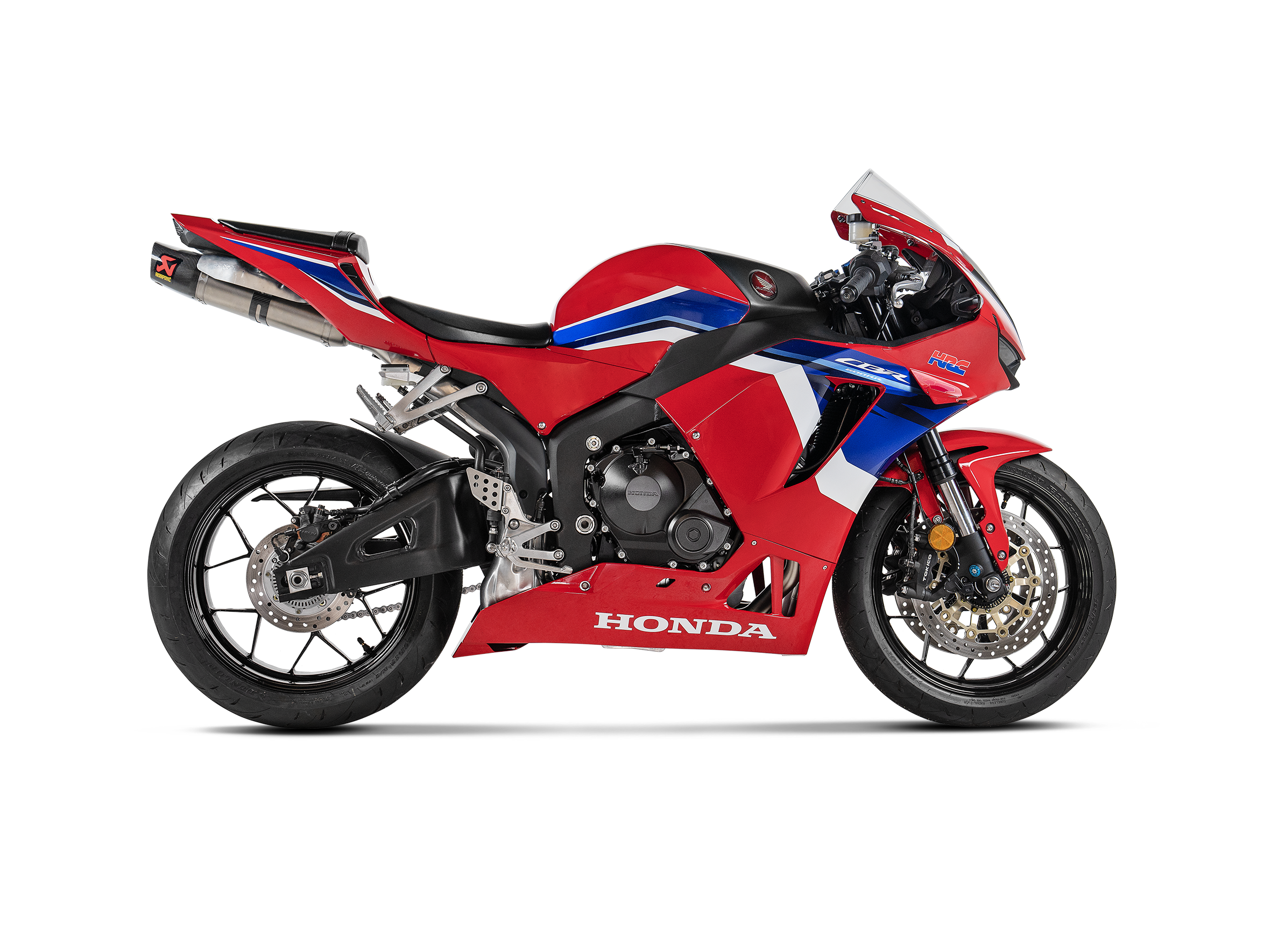 Honda CBR600RR PC69 2024 2025 mit Akrapovic Evolution Line Auspuff seite