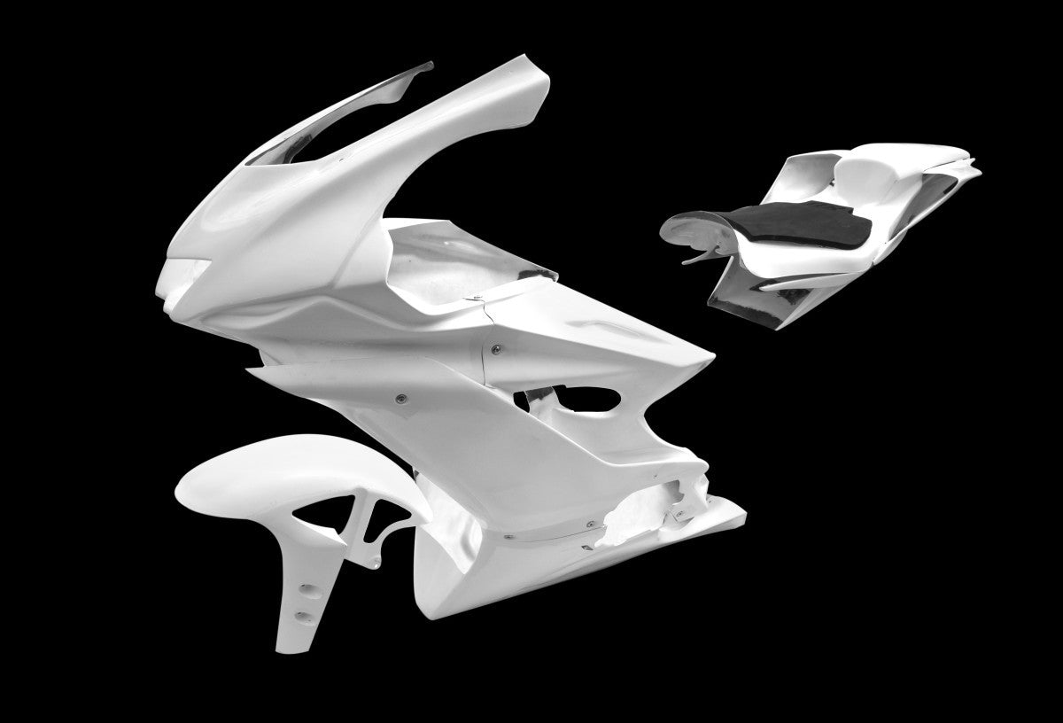 Yamaha YZF-R6 RJ27 2017-2025 Lacomoto Rennverkleidung komplett montiert weiß