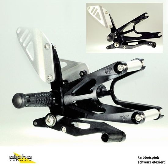 GILLES FXR FUSSRASTENANLAGE S1000RR K10 SCHWARZ