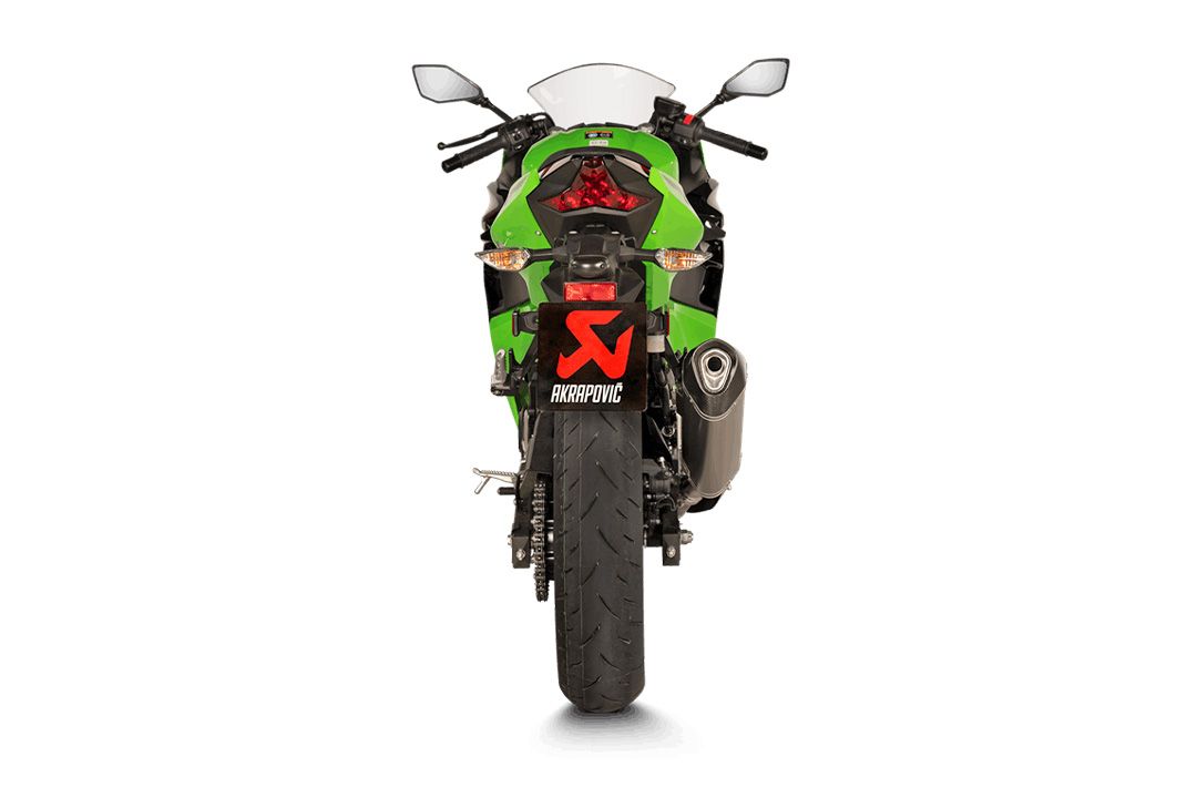AKRAPOVIC SLIP-ON LINE (TITANIUM) AUSPUFF FÜR KAWASAKI NINJA 400 2018-, Z400 2019-