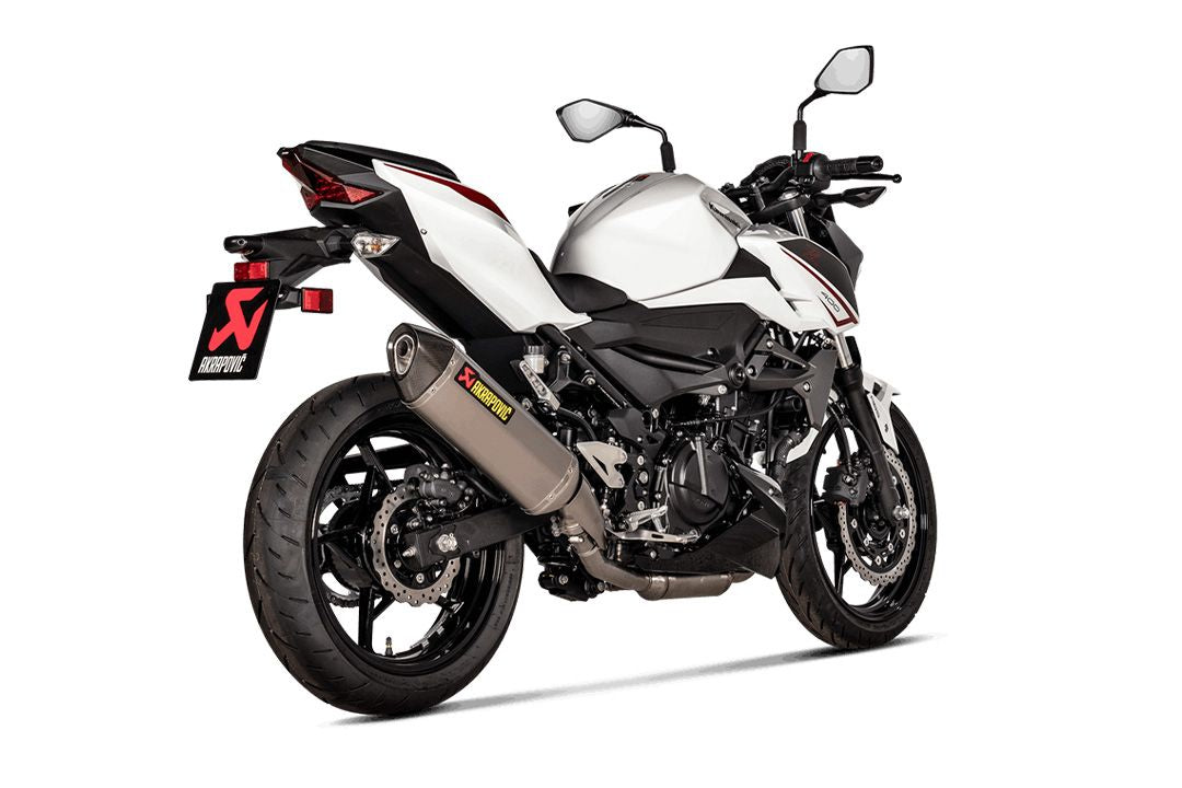 AKRAPOVIC SLIP-ON LINE (TITANIUM) AUSPUFF FÜR KAWASAKI NINJA 400 2018-, Z400 2019-