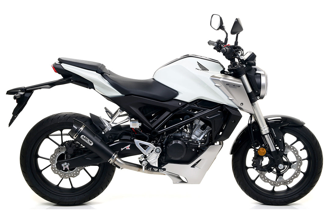 TŁUMIK ARROW DARK X-KONE DO HONDY CB125R 2018-, STAL NIERDZEWNA CZARNA (TYLKO Z KOLEKTOREM ARROW)