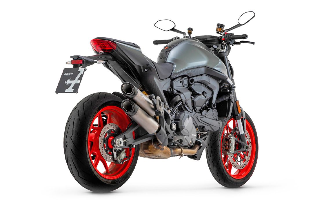 TŁUMIK ARROW OKRĄGŁY-SIL TYTANOWY DO DUCATI MONSTER / MONSTER+ OD ROKU MODELOWEGO 2021-