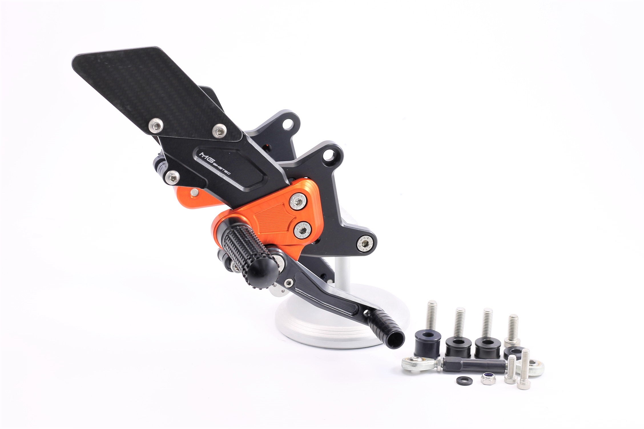 MG Biketec Fußrastenanlage mit ABE, gültig in D - A - CH für KTM 1290 Superduke 2014 - 2016