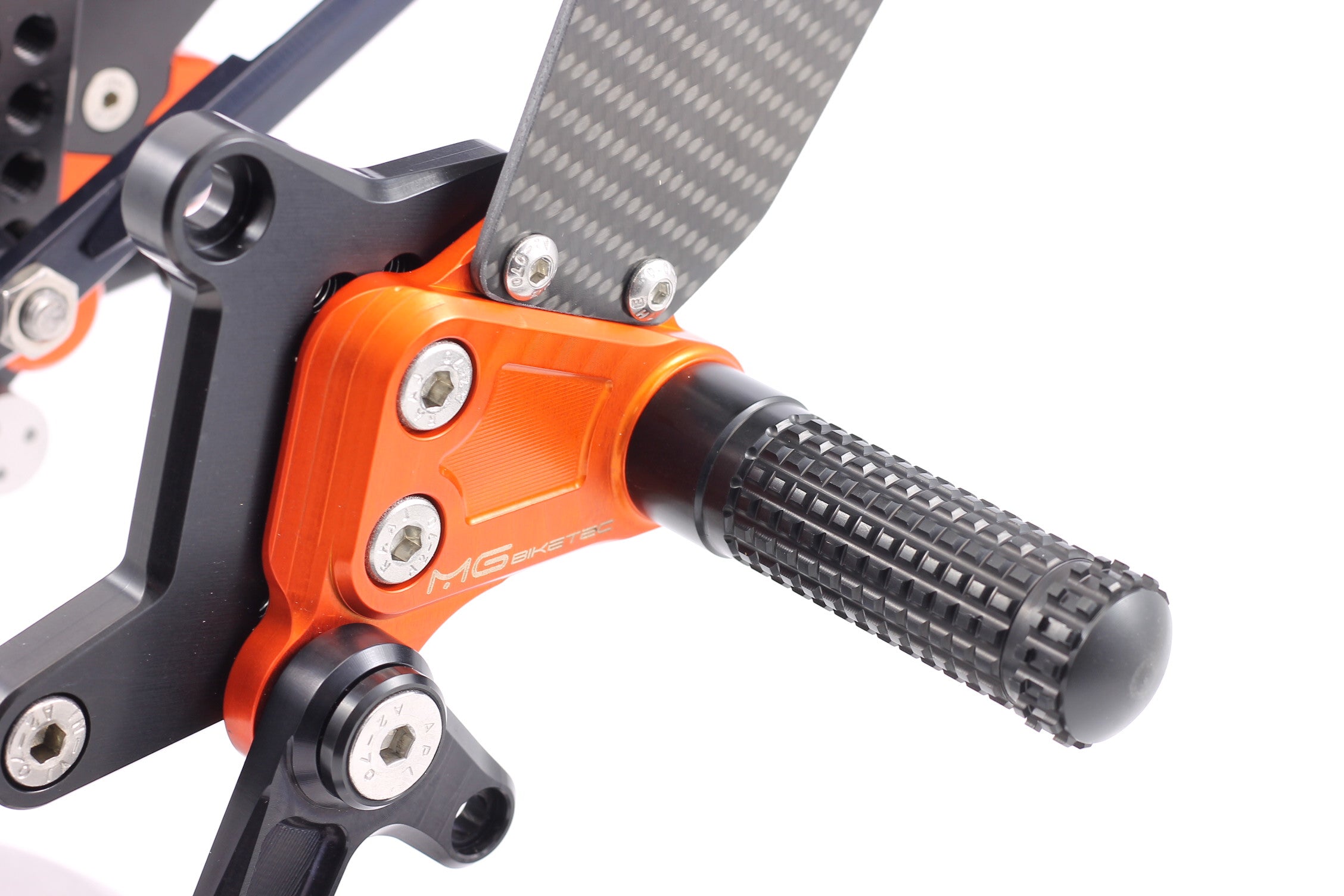 MG Biketec Fußrastenanlage mit ABE, gültig in D - A - CH für KTM 1290 Superduke 2014 - 2016