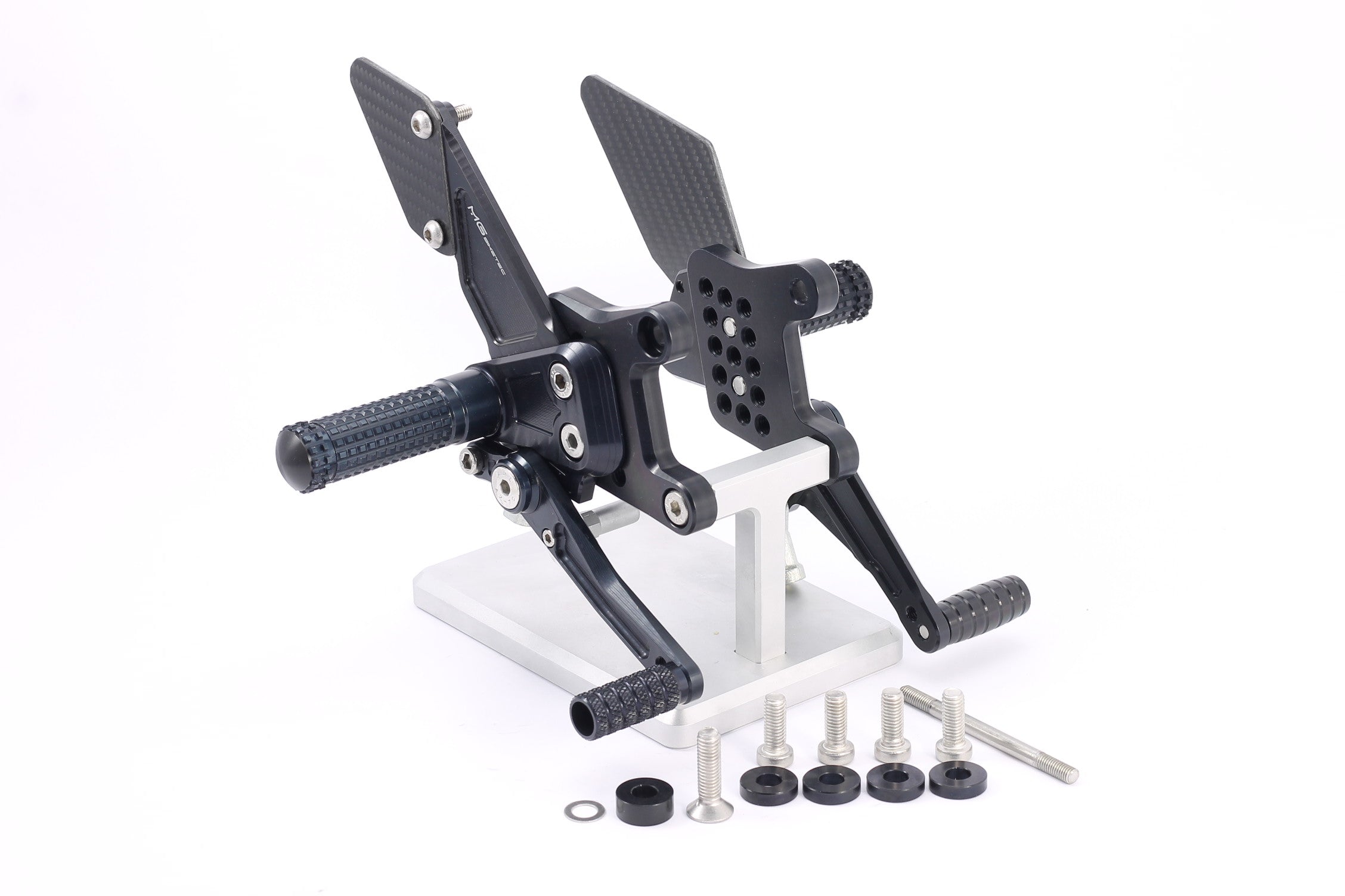 MG Biketec Fußrastenanlage mit ABE für Aprilia RSV4 1100 2019 - & Tuono 1100 2021 -