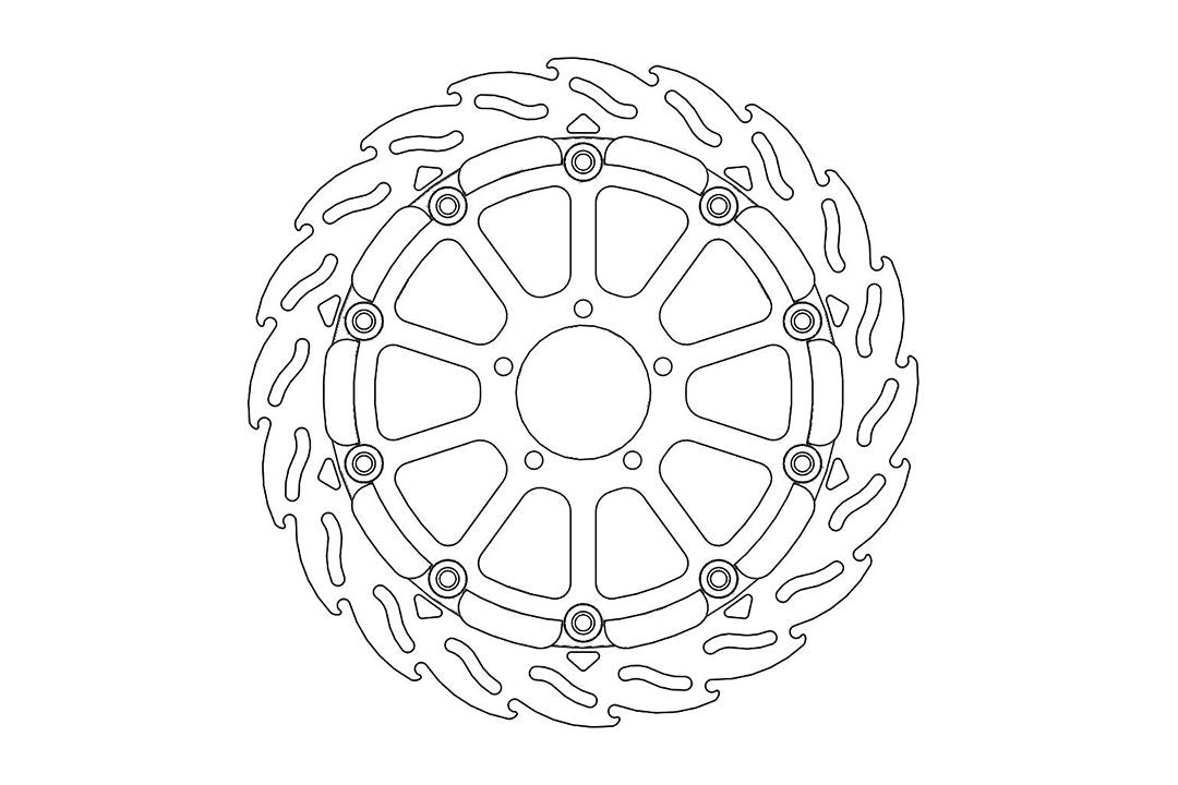 MOTO MASTER BREMSSCHEIBE VORNE RECHTS FÜR KTM 1290 SUPERDUKE AB BJ 2014-