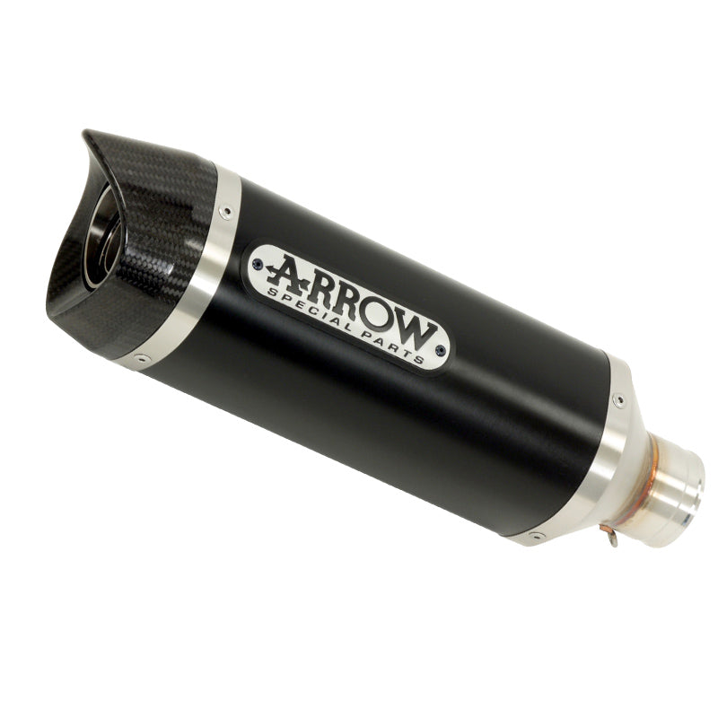 TŁUMIK ARROW DARK THUNDER DO KTM 125RC / 390RC / 125 DUKE / 390 DUKE 2017-2020, ALUMINIUM BLACK Z CARBONEM (TYLKO Z POŚREDNIĄ RURĄ ARROW)