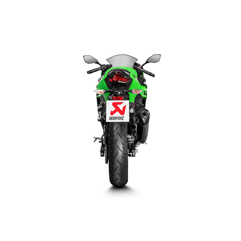 AKRAPOVIC SLIP-ON LINE (CARBON) AUSPUFF FÜR KAWASAKI NINJA 400 2018-, NINJA 250 2018-2019, Z400 2019-